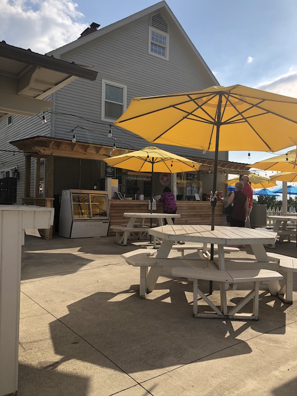 patio at Georgetown Tavern in Cambridge, Ohio, Guernsey County