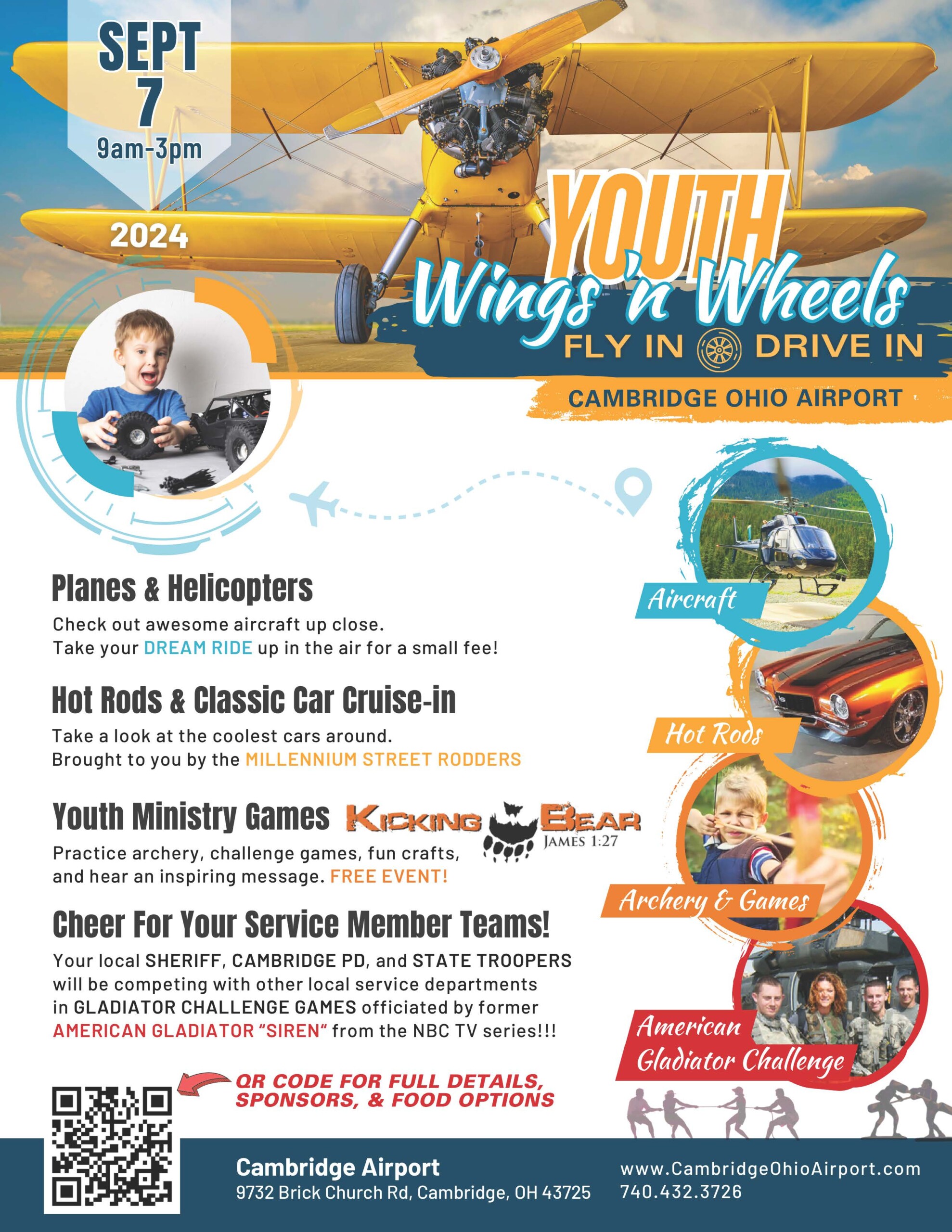 Youth Wings 'n Wheels Fly In & Drive In Cambridge Ohio Guernsey County